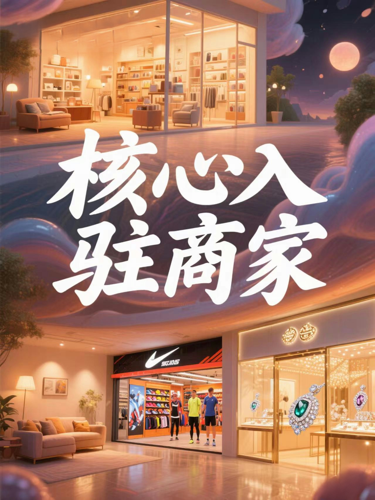 三大核心入驻商家